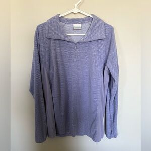 Columbia Lavender Polka Dot Sweater XXL